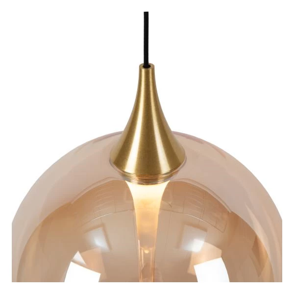 Lucide Premium GISELA - Pendant light - Ø 61 cm - LED Dim. - 12x3,5W 2700K - Amber - detail 1